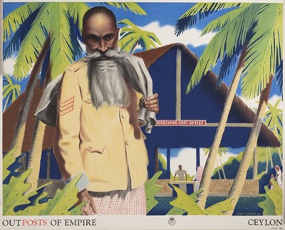 Lot 245 - Outposts of Empire, Ceylon, London: GPO, 1937, colour lithographic poster