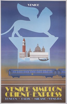 Lot 254 - Venice Simplon Orient-Express..., colour lithographic poster...
