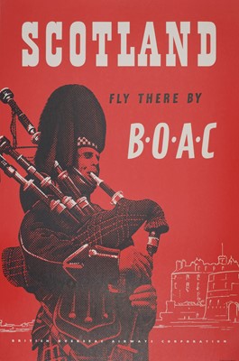 Lot 249 - Scotland. Fly there by B.O.A.C., c. 1950s, colour lithographic poster