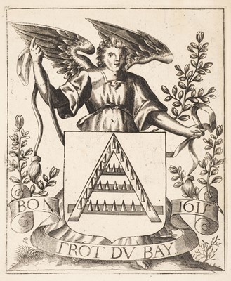 Lot 418 - European Armorial Bookplates. A collection of 28 European Armorial ex-libris, 18th-20th century