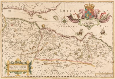 Lot 132 - Mercator (Gerard & Hondius J.). A New Description of the Shyres Lothian..., circa 1600