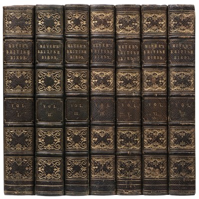 Lot 127 - Meyer (Henry Leonard). Coloured Illustrations of British Birds and their Eggs, 7 volumes, 1842-50