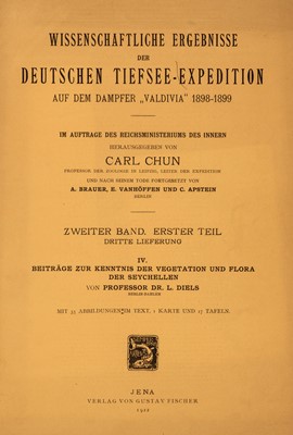 Lot 75 - Chun (Carl & Others). Wissenschaftliche Ergebnisse der Deutschen..., 1898-99