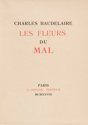 Lot 582 - Baudelaire (Charles). Les Fleurs du Mal, illustrated by Mariette Lydis, limited signed edition, 1928