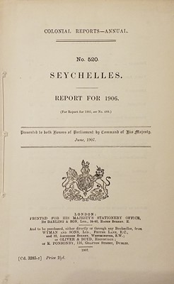 Lot 85 - Government Reports. Her Majesty's Colonial Possessions..., 1888-1895..., and others