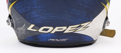Lot 38 - Racing Car Helmet. Red Bull Racing stilo helmet worn by World Rally Champion Chaleco Lozez