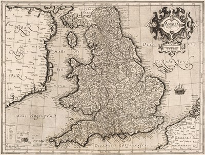 Lot 106 - England & Wales. Mercator (Gerard), Anglia Regnum, circa 1620