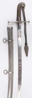 Lot 217 - Sword. A WWI period officer's mameluke numbered 16185