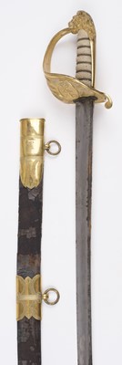 Lot 215 - Sword. A William IV Royal Navy officer's sword