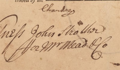 Lot 403 - Brydges (James, 1673-1744), 1st Duke of Chandos..., A rare Ink Signature
