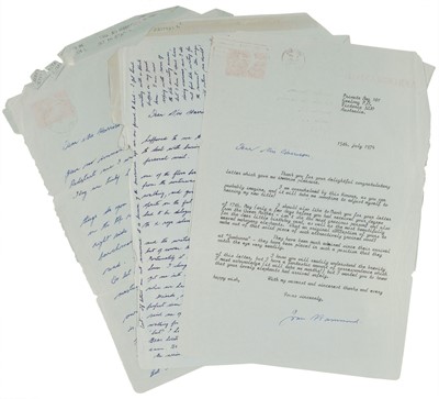 Lot 433 - Hammond (Joan, 1912-1996), Australian soprano..., A group of 8 Autograph Letters Signed