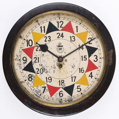 Lot 454 - RAF Sector clock. WWII sector clock dated 1942