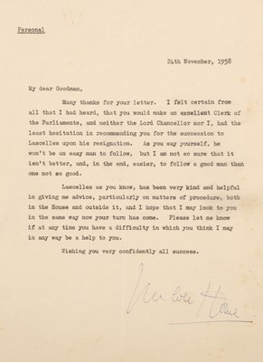 Lot 461 - Politics & Royalty. A group of 38 mostly Autograph Letters Signed