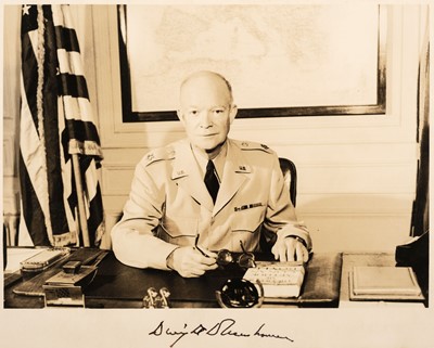 Lot 344 - Eisenhower (Dwight D., 1890-1969), 34th President of the United States. Signed Photograph