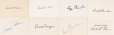 Lot 388 - United States Presidents. A group of 8 Ink Signatures of United States Presidents
