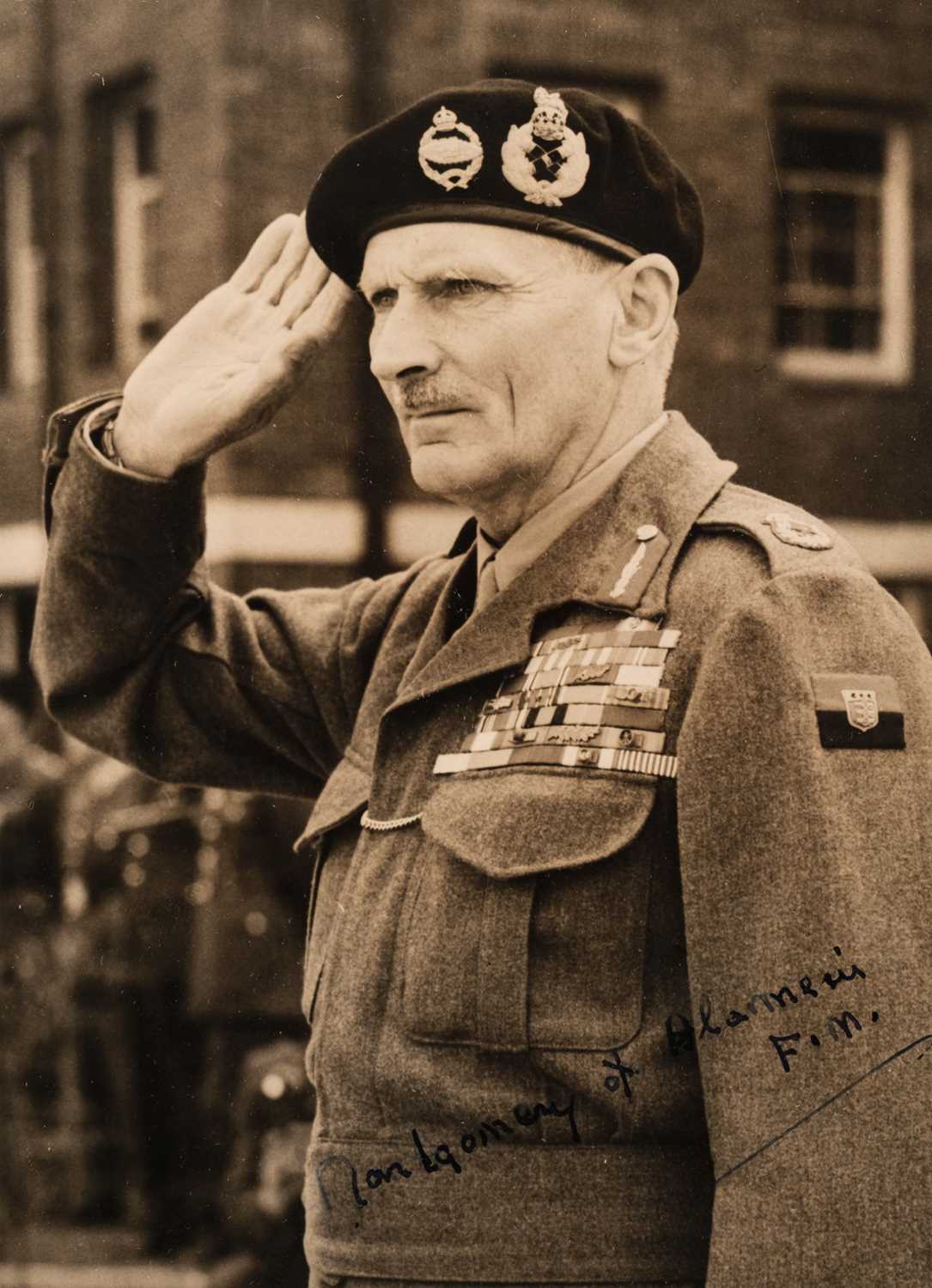 Lot 365 - Montgomery (Bernard Law, 1887-1976), 1st Viscount Montgomery of Alamein. Signed Photograph