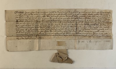 Lot 278 - Kent Deeds. A group of 16 vellum documents relating to properties and land in Kent