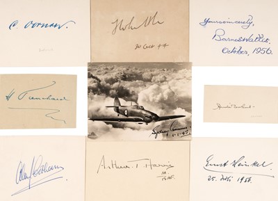 Lot 331 - Aviation Autographs. A group of 38 Autographs of aviation interest