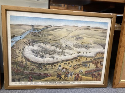 Lot 55 - Military Prints. Various Omdurman and Boer War prints plus military ephemera