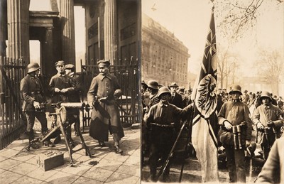 Lot 71 - German Revolution. A group of 23 historical press photos of the German Revolution of 1918-1919