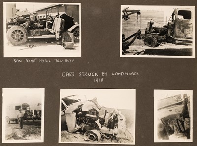 Lot 49 - Arab revolt in Palestine. Photograph album compiled by officer working for “T” Squad, 1937-38