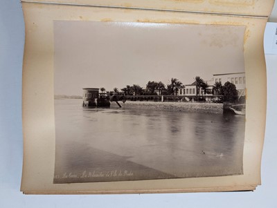 Lot 16 - Egypt. An album containing 21 mounted albumen print photographs