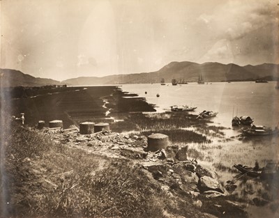 Lot 62 - China. An album of 13 gelatin silver prints of the Port of Foochow