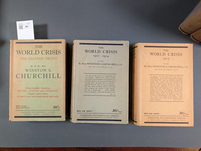 Lot 56 - Churchill (Winston S.). The World Crisis, 5 volumes bound in 6, 1st edition, 1923-31