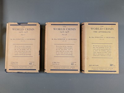 Lot 56 - Churchill (Winston S.). The World Crisis, 5 volumes bound in 6, 1st edition, 1923-31