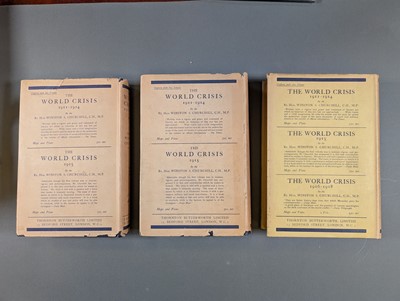 Lot 56 - Churchill (Winston S.). The World Crisis, 5 volumes bound in 6, 1st edition, 1923-31