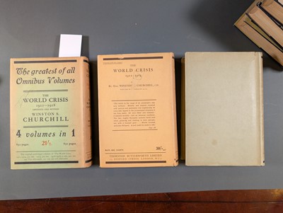 Lot 56 - Churchill (Winston S.). The World Crisis, 5 volumes bound in 6, 1st edition, 1923-31
