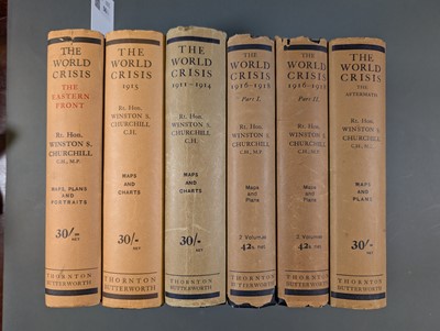 Lot 56 - Churchill (Winston S.). The World Crisis, 5 volumes bound in 6, 1st edition, 1923-31