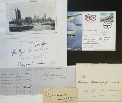 Lot 465 - Royalty, Politics & Military. A collection of approximately 20 autographs, 19th/20th century