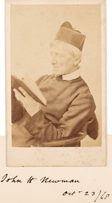Lot 447 - Newman (John Henry, 1801-1890), English Catholic theologian..., Ink Signature