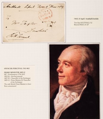 Lot 400 - British Prime Ministers, 1783-1865. A good collection of 16 Autograph Free Fronts Signed 1792/1835