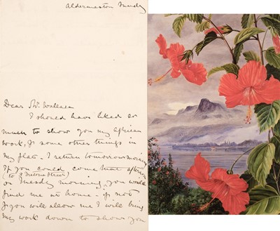 Lot 468 - Seychelles. An Autograph Letter Signed from Marianne North, Aldermaston, c. 1883