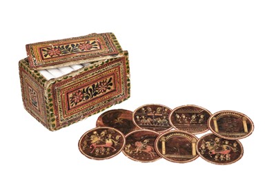 Lot 509 - Indian playing cards. Mogul Ganjifa, Rajasthan, 19th century