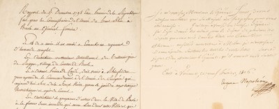 Lot 323 - Beauharnais (Alexandre de, 1761-1794), letter and document signed