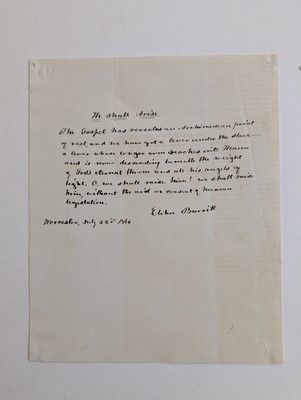 Lot 329 - Douglass (Frederick, 1818-1895). Autograph Sentiment Signed, 'Frederick Douglass', 1846