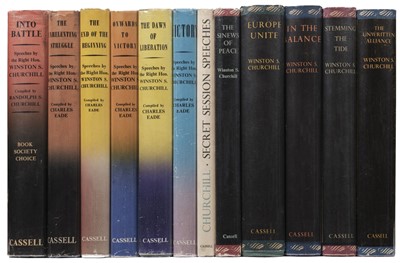 Lot 51 - Churchill (Winston S.). Speeches, 12 volumes, 1941-61