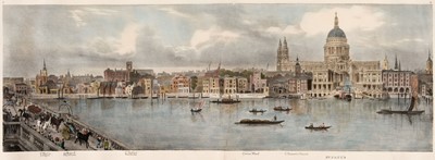 Lot 61 - Baynes (Thomas Mann). A Lithographic Sketch of the North Bank of the Thames..., 1825