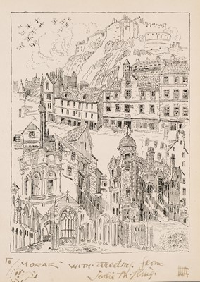 Lot 604 - King (Jessie M, illustrator). The Enchanted Capital of Scotland, circa 1945, signed by Jessie M King