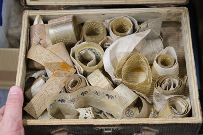 Lot 539 - Lace. A collection of bobbins and other lace-making accoutrements, 19th and 20th century