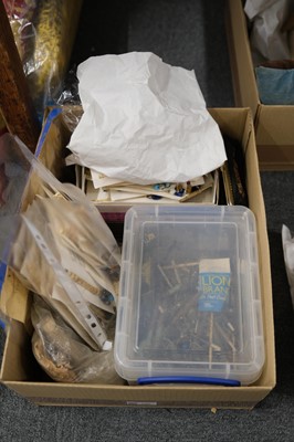 Lot 539 - Lace. A collection of bobbins and other lace-making accoutrements, 19th and 20th century