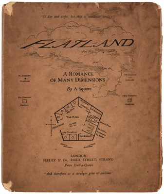 Lot 708 - Abbott (Edwin, A.). Flatland, A Romance of Many Dimensions, by A Square, 2nd edition, 1884