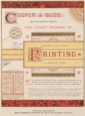 Lot 330 - Printers' International Specimen Exchange, volume IX, London: Office of 'The British Printer', 1888