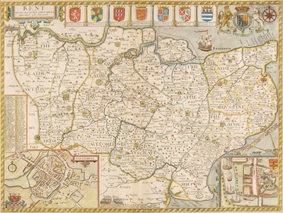 Lot 123 - Kent. Speed (John), Kent with her Cities and Earles Described..., 1676