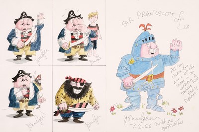 Lot 564 - Ryan (John, 1921-2009). Sir Prancelot, Captain Pugwash & Cut-Throat Jake, circa 2006