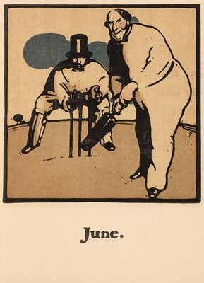 Lot 616 - Nicholson (William).An Almanac of Twelve Sports, 1898
