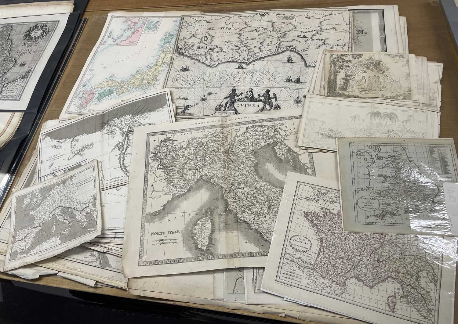 Lot 131 - Maps. A Collection of approximately 135 maps, mostly 19th century